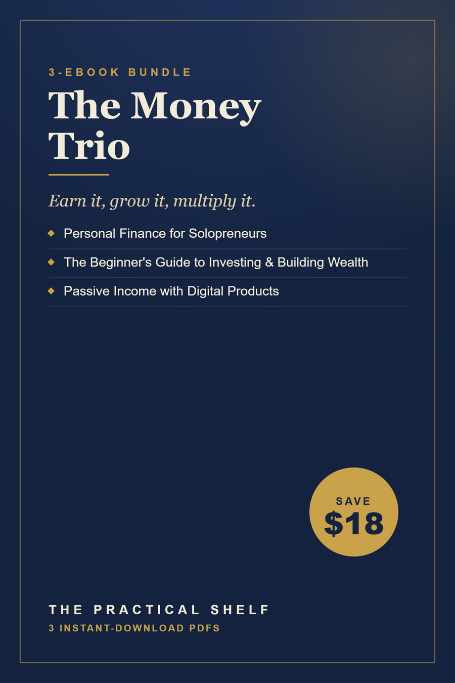 The Money Trio — 3-Ebook Bundle